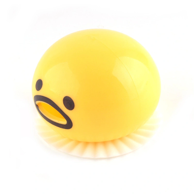 Halloween Wacky Toy Nausea Yolk Brother Vomiting Egg Huang Jun Lazy Egg Custard Vomiting Ball Reduce Pressure Funny Toys Gifts