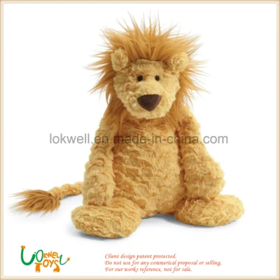 Brinquedo de pelúcia macio para crianças bebê animal leão brinquedo presente