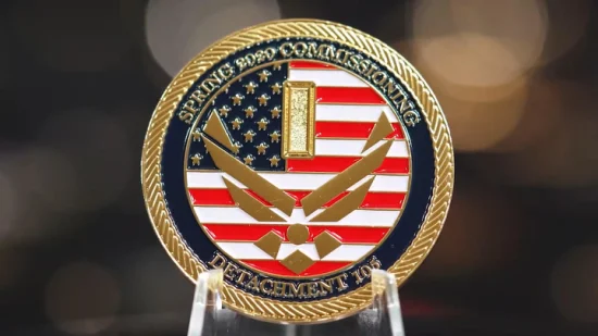 China Atacado Personalizado Liga de Zinco 3D Logo Metal Artesanato Promoção Presente Comemorativo Lembrança Exército Militar Prata Ouro Chile EUA Reino Unido Moedas Desafio