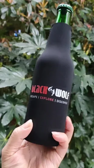 Mangas de terno Koozie para garrafa de bebida de cerveja com isolamento personalizado de neoprene (BC0003)