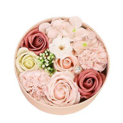 Dia das Mães Dia dos Namorados Sabonete Rosa Artificial Flores Presente