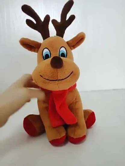 Brinquedo de natal papai noel boneco de neve presente de extensibilidade de perna para criança travesseiro de pelúcia brinquedo de pelúcia macio