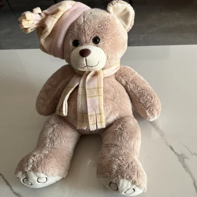 Urso de pelúcia macio de pelúcia personalizado para bebês e crianças de fábrica